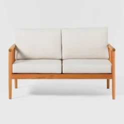 Saracina Home Modern Boho Eucalyptus Spindle Outdoor Bench With Cushions -Saracina Home Shop GUEST 014d5d36 2aa9 45c1 b889 0f7a16cdea5e