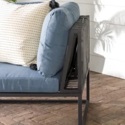 Outdoor Modern Modular Patio Corner Chair Blue - Saracina Home -Saracina Home Shop GUEST 01803e70 39c7 446a afd7 2c1632e80fd9