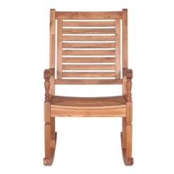 Bamberg Transitional Acacia Wood Outdoor Rocking Chair - Saracina Home -Saracina Home Shop GUEST 01f0450b afb1 4b0e 9aa2 602f28765fbb