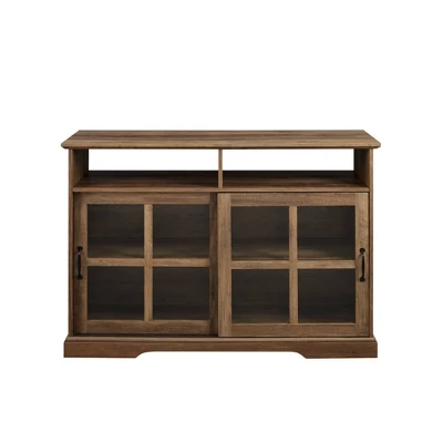 Leopold Window Pane Sliding Door Sideboard - Saracina Home 6 Leopold Window Pane Sliding Door Sideboard - Saracina Home - Image 4