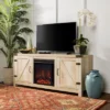 Clarabelle Double Door Farmhouse Electric Fireplace TV Stand For TVs Up To 65" - Saracina Home -Saracina Home Shop GUEST 03f4a949 0967 4cb5 adbc 07b6ab269265