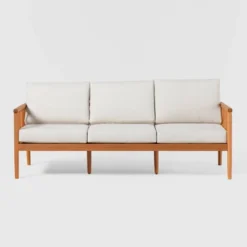 Saracina Home Modern Boho Eucalyptus Outdoor Spindle Sofa With Cushions -Saracina Home Shop GUEST 04e5029d eb50 4f5b 8d95 13142d3bda9f