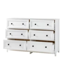 Classic 6 Drawer Groove Dresser White - Saracina Home 20 Classic 6 Drawer Groove Dresser White - Saracina Home -Saracina Home Shop GUEST 0671f985 5091 4b72 b5a1 5fe8b5dea36d
