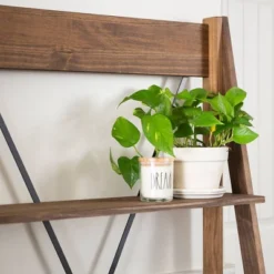 68.25" Boho 4 Tier Solid Wood Ladder Bookshelf Plant Stand - Saracina Home -Saracina Home Shop GUEST 06dd6b1f 0a35 4ec3 99cf 42bc2a3440f4