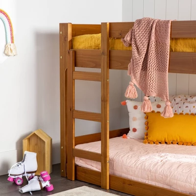 Twin Over Twin Indy Contemporary Solid Wood Bunk Bed - Saracina Home 8 Twin Over Twin Indy Contemporary Solid Wood Bunk Bed - Saracina Home - Image 6