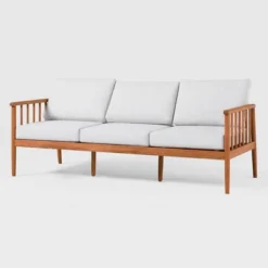 Saracina Home Modern Boho Eucalyptus Outdoor Spindle Sofa With Cushions -Saracina Home Shop GUEST 07b63e12 cb07 408e a945 45c4d739af90