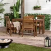 Ravenscroft 5pc Acacia Wood Patio Dining Set - Saracina Home -Saracina Home Shop GUEST 083ae248 b6fd 4b49 8486 d8dc06593db2