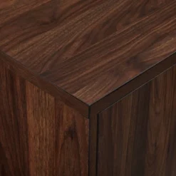 Modern Vinyl Record Player Storage TV Stand For TVs Up To 65" Dark Walnut - Saracina Home -Saracina Home Shop GUEST 08eece8e ecdd 465b 8235 a1c4e158bb69