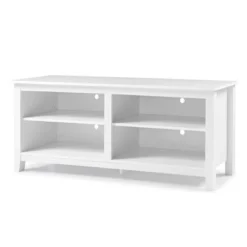 Transitional 4 Cubby Wood Open Storage TV Stand For TVs Up To 65"- Saracina Home 34 Transitional 4 Cubby Wood Open Storage TV Stand For TVs Up To 65"- Saracina Home -Saracina Home Shop GUEST 09d6532b 6b78 4d5b b243 91ca1fb63961