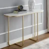 Megan Modern Glam Curved Console Table Faux White Marble/Gold - Saracina Home -Saracina Home Shop GUEST 0a0fd437 11e0 454c a95a 608e2f1b8d14