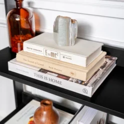 55" Thatcher Transitional Wood 4 Shelf Ladder Bookshelf - Saracina Home -Saracina Home Shop GUEST 0a4e520c 0476 4813 9a5f 6ff535eae341