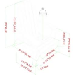 Genovia Transitional Acacia Wood Outdoor Adirondack Chair With Wine Holder - Saracina Home -Saracina Home Shop GUEST 0aef4d95 bfe2 4097 8093 beae1f8df5dc