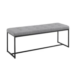 48" Upholstered Bench With Metal Base - Saracina Home -Saracina Home Shop GUEST 0ecb7066 929d 49ba a656 0e82214b60dd