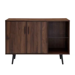 44" Mid-Century Modern Asymmetrical Sideboard Dark Walnut - Saracina Home 6 44" Mid-Century Modern Asymmetrical Sideboard Dark Walnut - Saracina Home -Saracina Home Shop GUEST 1510bfd3 f7ac 402b ba1f 3c1e42294909
