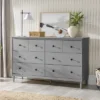 Stiva Classic Mid-Century Modern Horizontal 6 Drawer Dresser - Saracina Home -Saracina Home Shop GUEST 1552172c 8955 45f1 8875 f64c868752ab