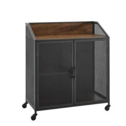 Urban Industrial Metal Mesh Bar Cart With Wheels - Saracina Home 19 Urban Industrial Metal Mesh Bar Cart With Wheels - Saracina Home -Saracina Home Shop GUEST 1693720a 5786 48d6 a0b4 cb525df83ab4