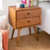 Greenberg 2 Drawer Mid-Century Modern Solid Wood Nightstand - Saracina Home -Saracina Home Shop GUEST 19648cd2 d773 470d 9347 8ca23f8db7a9
