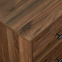 Sana Modern Triple Storage TV Stand For TVs Up To 80" Dark Walnut - Saracina Home -Saracina Home Shop GUEST 1aaee79e 19f9 4ed2 8ca6 aac7069e046b