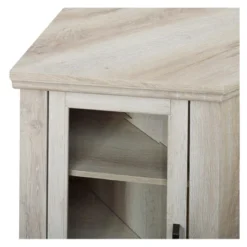 Glass Door Electric Fireplace Corner TV Stand For TVs Up To 50" - Saracina Home -Saracina Home Shop GUEST 1b7e0d7a 4b29 4438 8704 0ca3c4d098bb