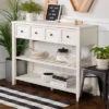 48" Farmhouse Solid Wood 2 Drawer Buffet White - Saracina Home -Saracina Home Shop GUEST 1d1895cc bd54 42de 972d 25c485b1ba6c