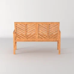 Slatted Chevron Acacia Wood Patio Loveseat – Saracina Home -Saracina Home Shop GUEST 1d339d35 688f 4639 9f62 b78ea6757dcf