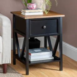 Set Of 2 Farmhouse Single Drawer V Frame Nightstands - Saracina Home 20 Set Of 2 Farmhouse Single Drawer V Frame Nightstands - Saracina Home -Saracina Home Shop GUEST 1f008db1 4d66 4ad2 b9dd 3b64fafbf317