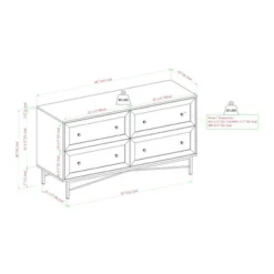 Jones Horizontal Modern 4 Drawer Dresser - Saracina Home -Saracina Home Shop GUEST 210e2230 adab 4062 b8e7 99b70cedff26