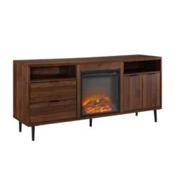 Ronan Modern Storage With Electric Fireplace TV Stand For TVs Up To 65" - Saracina Home -Saracina Home Shop GUEST 229092b1 976f 4913 8304 23d0e5f7b5c4