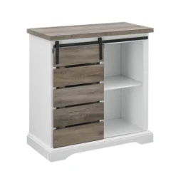 Tertia Modern Transitional Accent Cabinet With Sliding Plank Door - Saracina Home -Saracina Home Shop GUEST 23f9ae6b 6672 43ce a518 34dcc1f3309b