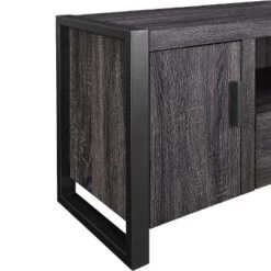 Modern Urban Industrial TV Stand For TVs Up To 65" Charcoal - Saracina Home -Saracina Home Shop GUEST 2646cb87 d729 4a26 83cd 8fa1fd7bee3d
