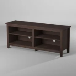Transitional 4 Cubby Wood Open Storage TV Stand For TVs Up To 65"- Saracina Home 24 Transitional 4 Cubby Wood Open Storage TV Stand For TVs Up To 65"- Saracina Home -Saracina Home Shop GUEST 26e980c1 ccaf 4dd9 90f1 a41ebb526357