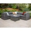 4pc Metal Multi-Shade Rattan Sectional - Gray - Saracina Home -Saracina Home Shop GUEST 273a4d33 7d82 40c4 8d88 2555be4e1d30