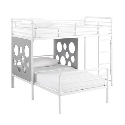 Twin Modern Cut-Out L-Shaped Metal Bunk Bed - Saracina Home 9 Twin Modern Cut-Out L-Shaped Metal Bunk Bed - Saracina Home - Image 7