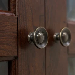 2 Door Wood Closed Storage Console TV Stand For TVs Up To 50" Brown - Saracina Home -Saracina Home Shop GUEST 2a135b44 1d28 413a a9f3 412f0e11a393