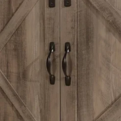 Clarabelle Double Sliding X Barn Door TV Stand For TVs Up To 80" - Saracina Home -Saracina Home Shop GUEST 2a8bd33f 13ee 4c5c 9c85 ac9ebeedc992