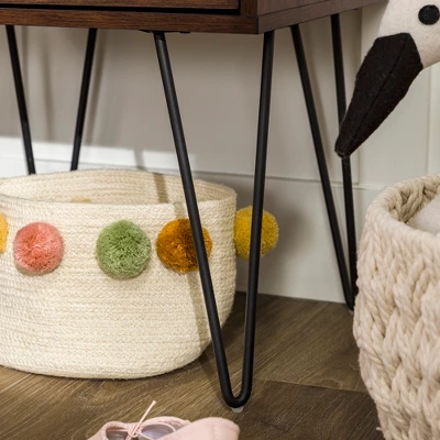 Amal Modern Single Drawer Hairpin Leg Nightstand - Saracina Home 9 Amal Modern Single Drawer Hairpin Leg Nightstand - Saracina Home - Image 7