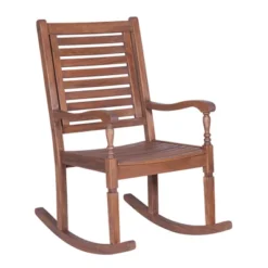Bamberg Transitional Acacia Wood Outdoor Rocking Chair - Saracina Home -Saracina Home Shop GUEST 2e795786 b46d 44dc 95a6 20e883d6c601