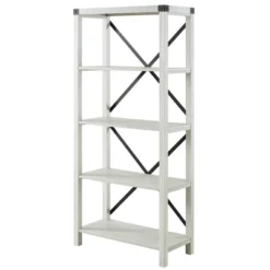 64" Sophie Industrial X Frame Bookshelf - Saracina Home -Saracina Home Shop GUEST 2f56b478 a8a3 456b a4e0 cd33eebdf635