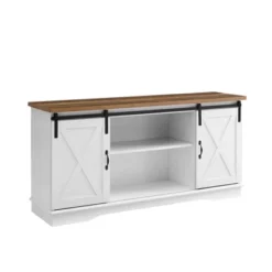 Modern Transitional Sliding Barndoor TV Stand For TVs Up To 65"- Saracina Home -Saracina Home Shop GUEST 2f913d69 9569 41d2 aad7 830c710cc2a8