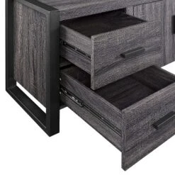 Modern Urban Industrial TV Stand For TVs Up To 80" Charcoal - Saracina Home -Saracina Home Shop GUEST 30d65bb0 8547 4b86 8ee7 a3add0f2dc06