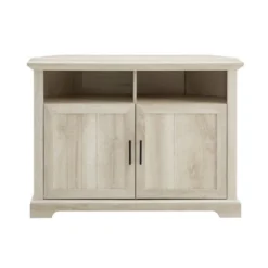 Grooved Door Corner TV Stand For TVs Up To 45" - Saracina Home -Saracina Home Shop GUEST 3313742c eb60 460f bd14 7a98b04aa345