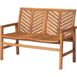 Slatted Chevron Acacia Wood Patio Loveseat – Saracina Home -Saracina Home Shop GUEST 33873c7b bfaa 4d03 aac2 a9add91abdf4