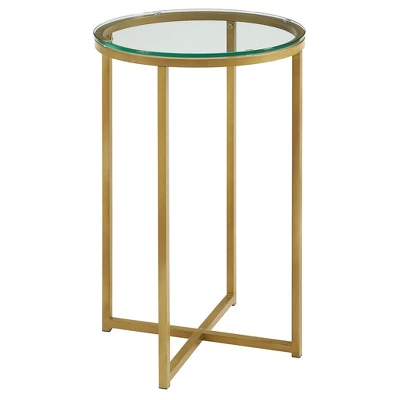 Vivian Glam X Leg Round Side Table - Saracina Home 8 Vivian Glam X Leg Round Side Table - Saracina Home - Image 6