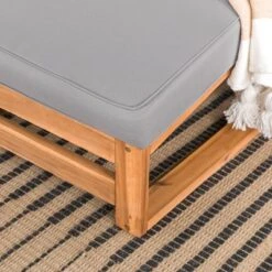 Galia 2pc Square Leg Acacia Wood Chair And Ottoman With Cushions - Brown - Saracina Home 24 Galia 2pc Square Leg Acacia Wood Chair And Ottoman With Cushions - Brown - Saracina Home -Saracina Home Shop GUEST 34f09a2c 5eb2 4765 8bf5 0e22052dcc27