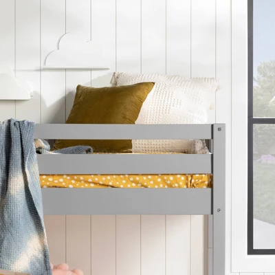 Twin Over Twin Wood Detachable Slat Bunk Bed - Saracina Home 11 Twin Over Twin Wood Detachable Slat Bunk Bed - Saracina Home - Image 9