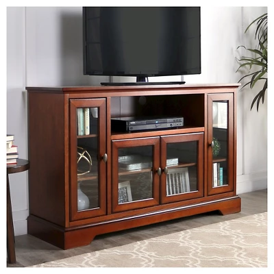 Glass Door Traditional Highboy TV Stand For TVs Up To 58" - Saracina Home 8 Glass Door Traditional Highboy TV Stand For TVs Up To 58" - Saracina Home - Image 6