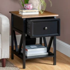Set Of 2 Farmhouse Single Drawer V Frame Nightstands - Saracina Home 19 Set Of 2 Farmhouse Single Drawer V Frame Nightstands - Saracina Home -Saracina Home Shop GUEST 37e94c5e 823d 4fff b6b8 c64e0f45834b