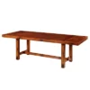 77" Wood Extendable Dining Table Distressed Dark Oak - Saracina Home