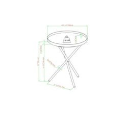 Modern Minimalist Intersecting Tripod Leg Side Table Black/Faux White Marble - Saracina Home -Saracina Home Shop GUEST 3908de1a 68fe 4a8a b065 337b633a8d8b