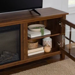 Tasi Transitional Farmhouse Glass Window Pane Door With Electric Fireplace TV Stand For TVs Up To 80" - Saracina Home 23 Tasi Transitional Farmhouse Glass Window Pane Door With Electric Fireplace TV Stand For TVs Up To 80" - Saracina Home -Saracina Home Shop GUEST 3996fb8e b862 40de b082 15ae3d8376e2